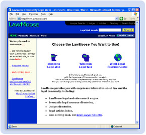 LawMoose screenshot